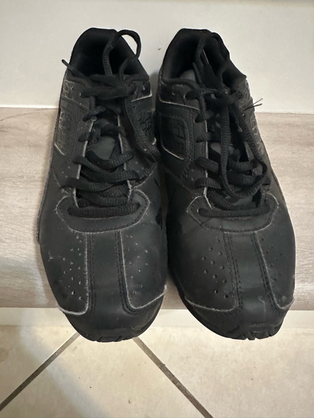 Puma Kids Black Low-Top Lace-Up Sneakers